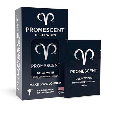 Khăn Lau Kéo Dài Dành Cho Nam Cao Cấp Promescent Wipes - Made in USA - H5