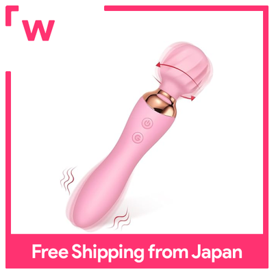 Juckier】máy mát xa tiện dụng 2 trong 1, không thấm nước, yên tĩnh, chuyển đổi 10 chế độ, nhẹ, di động (Màu Hồng)