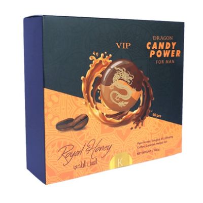 Viên kẹo ngậm nhân sâm cương và kéo dài nam 1 Hộp Vip Dragon Power Candy chính hãng