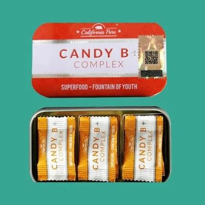 Viên kẹo ngậm nhân sâm cương và kéo dài 1 hộp 12 viên Candy B+ Complex chính hãng
