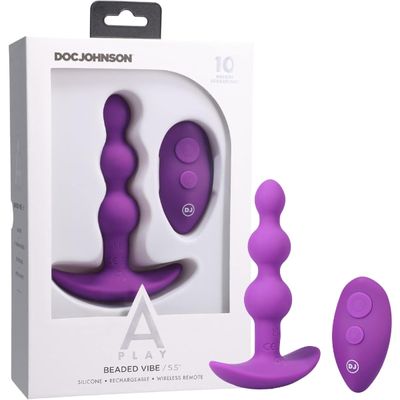 Đồ chơi hậu môn Doc Johnson A-Play Beaded Vibe có rung