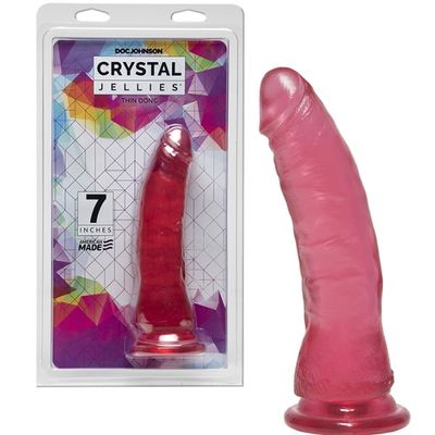 Dương vật giả Doc Johnson Crystal Jellies Thin Dong thon gọn
