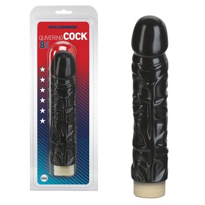 Dương vật giả Doc Johnson Quivering Cock đa chế độ rung