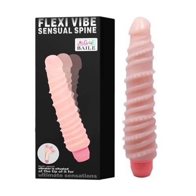 Dương vật giả Baile Flexi Vibe xoắn rung siêu mềm mại