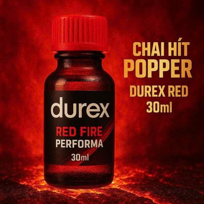 Chai hít tăng khoái cảm Popper Durex Red Fire Original - Chai 30ml