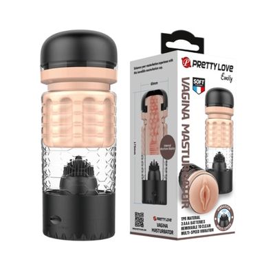 Âm đạo giả Pretty Love Emily lưỡi rung liếm siêu kích thích 396412