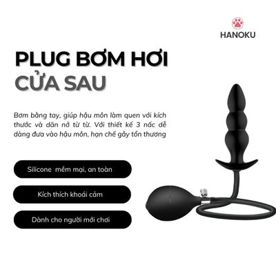 Phích cắm hậu môn dạng bơm gia tăng giãn nở hậu môn Plug Butter