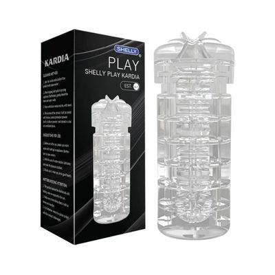 Âm đạo giả Shelly Play Kardia gân gai trong suốt