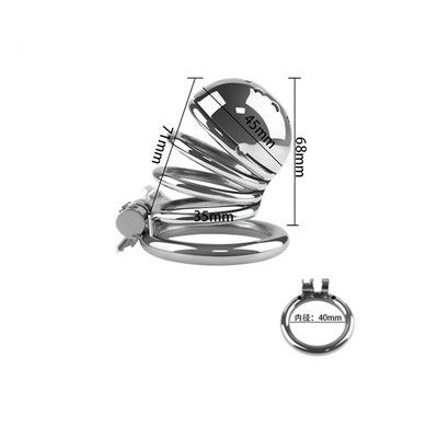  Khóa dương vật inox hình lò xo kín đầu với 3 kích thước