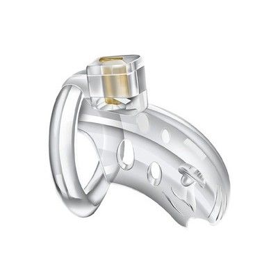 Khóa dương vật nhựa trong suốt có 3 size màu trắng