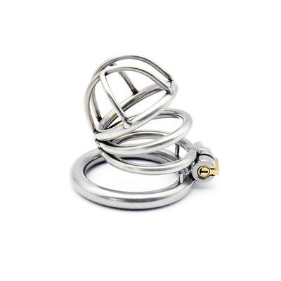 Khóa dương vật inox không gỉ có lồng có 3 kích cỡ