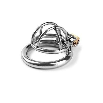  Khóa dương vật thép không gỉ lồng ngắn với 3 kích cỡ