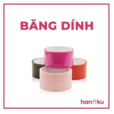  Băng dính latex trói tay chân,che đầu ti đa dụng BDSM màu hồng