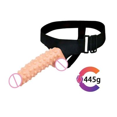 Dương vật silicon có bi bao quanh liền quần dài 23cm