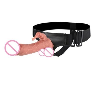 Dương vật giả silicon liền quần thiết kế 2 nhánh con voi