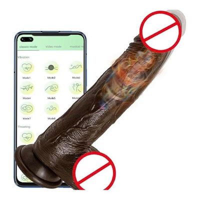 Dương vật giả Châu Phi rung điều khiển từ xa dài 21.5cm