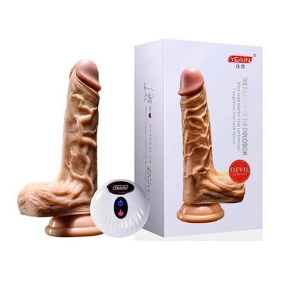 Dương vật giả rung ngoáy sưởi ấm điều khiển từ xa