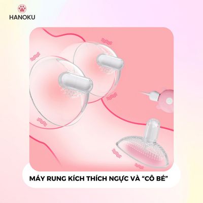  Máy rung kích thích đầu ti và âm đạo 3 đầu Galaku