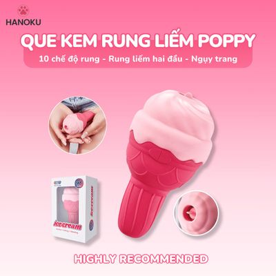 (Có video) Trứng rung mạnh ngụy trang hình que kem Ice Cream Poppy