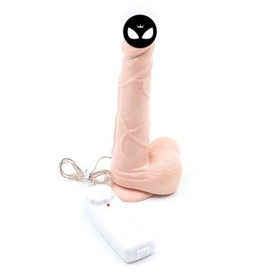 Dương vật giả silicon thiết kế rung, đế gắn tường, 3 size