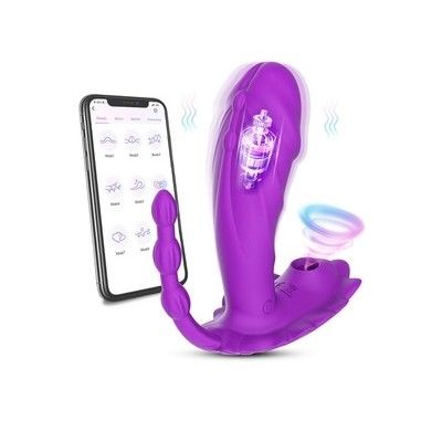 Máy rung hậu môn điều khiển từ xa qua app với 8 tần số