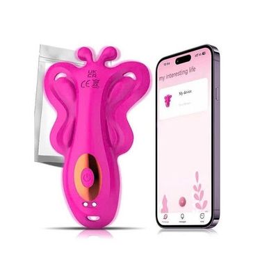 Quần lót rung điều khiển qua APP hình con bướm dài 10cm