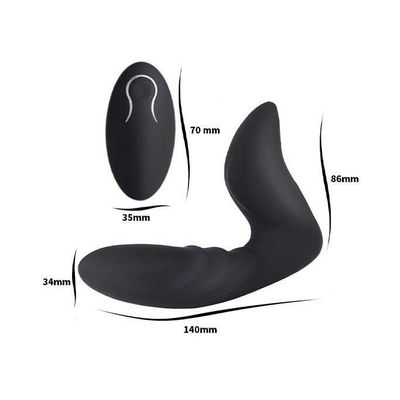 Máy rung hậu môn silicon có điều khiển từ xa và sạc USB