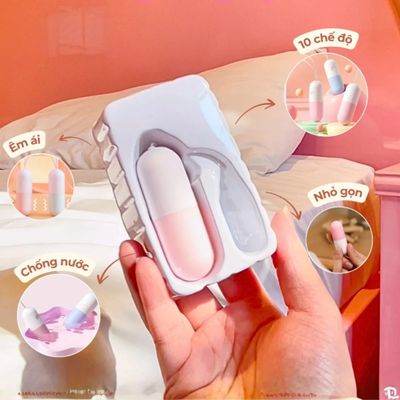 (Có video) Trứng rung ngụy trang hình viên thuốc dễ thương Pill Vibrator