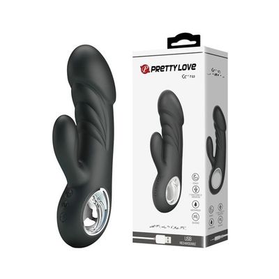 Dương vật giả rung Pretty love có 2 nhánh dài 15.8cm