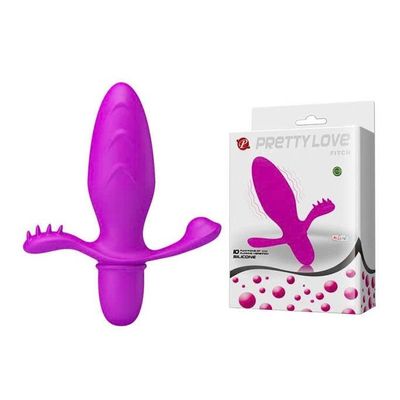 Butt plug Pretty Love silicon 10 tần số rung dài 133mm