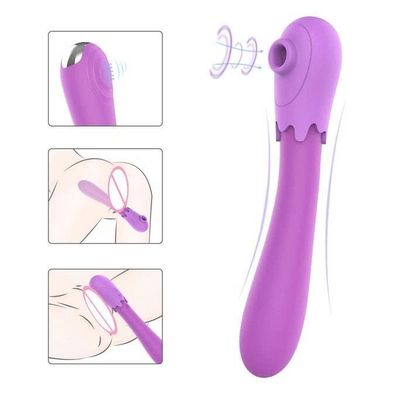 Máy rung có 9 tần số hút sạc điện chống nước dài 20cm