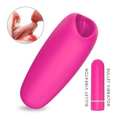 Lưỡi liếm tình yêu chất liệu silicon mềm có 9 chế độ rung