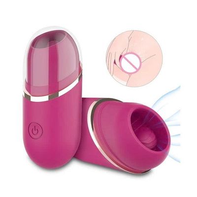 Máy rung âm vật mini silicon có 9 chế độ sạc điện dài 8.3cm