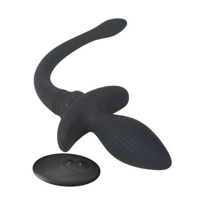 Anal plug đuôi chó dài 219mm điều khiển mini từ xa