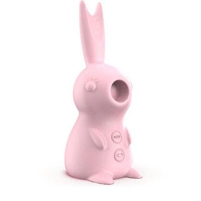 Máy hút âm vật núm vú ngụy trang con thỏ hồng dài 11.6cm