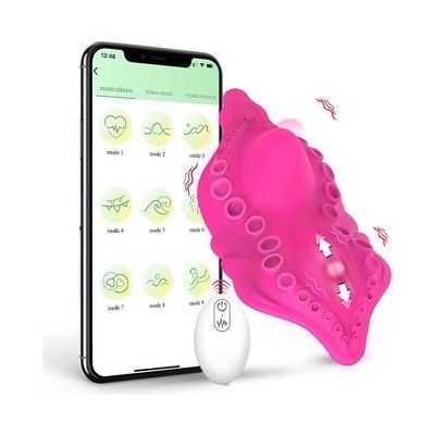 Máy rung âm vật điều khiển từ xa sạc điện dài 14cm