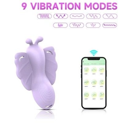 Máy rung âm vật cánh bướm điều khiển qua APP dài 10.5cm