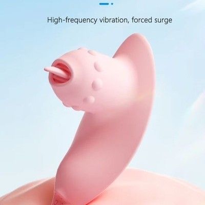 Máy rung âm đạo có lưỡi với 10 chế độ điều khiển xa