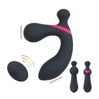 Máy rung silicon 2 nhánh điều khiển từ xa dài 12.6cm