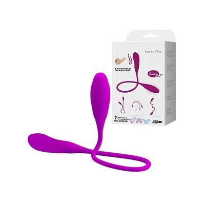 Trứng rung 2 đầu cho Les silicon có gai màu hồng dài 60cm