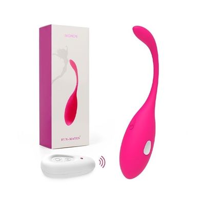 Trứng rung điều khiển từ xa silicon giật điện màu hồng