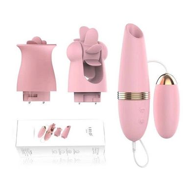 Trứng rung xoay liếm mút đa tần số sạc điện dài 13.8cm 391805