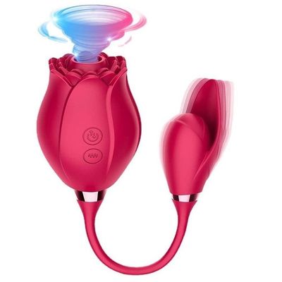 Trứng rung hút bông hoa hồng có 10 chế độ sạc điện 391775