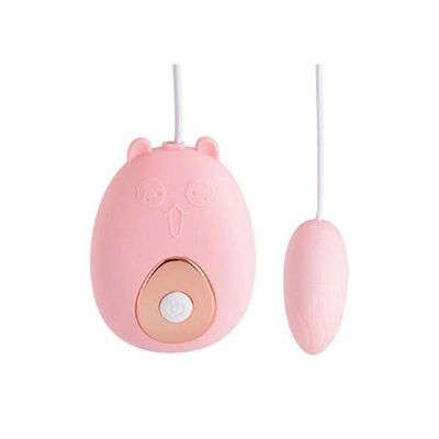 Trứng rung mini có dây điều khiển hình gấu 12 tần số