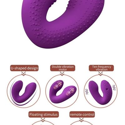 Trứng rung 2 đầu có gai điều khiển từ xa dùng sạc