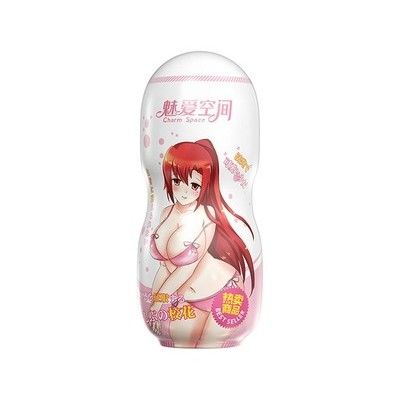CỐC ÂM ĐẠO GIẢ silicon anime bằng miệng dài 166mm màu hồng