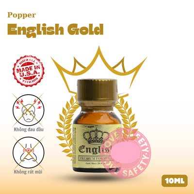 Chai hít tăng kích thích quan hệ Popper English Gold Chai 10ml