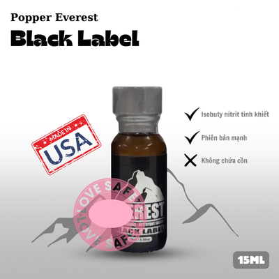 Chai hít tăng kích thích quan hệ Popper Everet Black Label Chai 15ml
