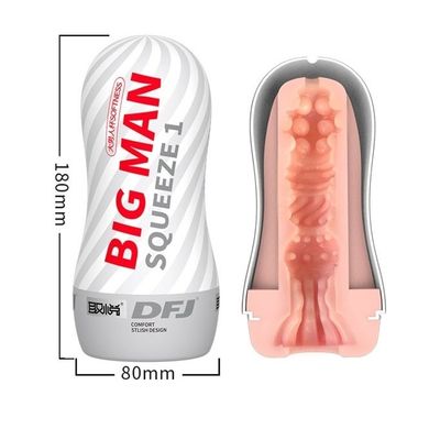 Cốc âm đạo giả big man có nhiều hạt nổi silicon dài 18cm