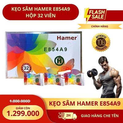 Kẹo nhân sâm tăng sinh lý lâu ra nam và nữ Hamer E854A9 Hộp 32 Viên 